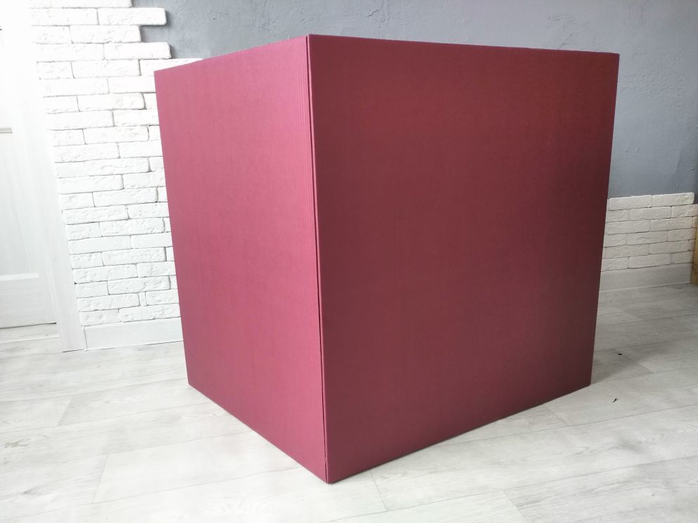 Коробка для шаров (Бордовая) 60*60*60 см