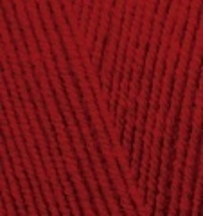 ALIZE "LANAGOLD FINE", 49% Шерсть, 51% Акрил, 100 гр, 390 м, 56 красный