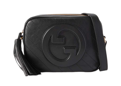 Сумка через плечо Gucci Blondie из кожи черный