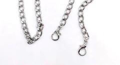 Цепочка для сумки с карабинами, ш. 8 мм, L 120 см, никель