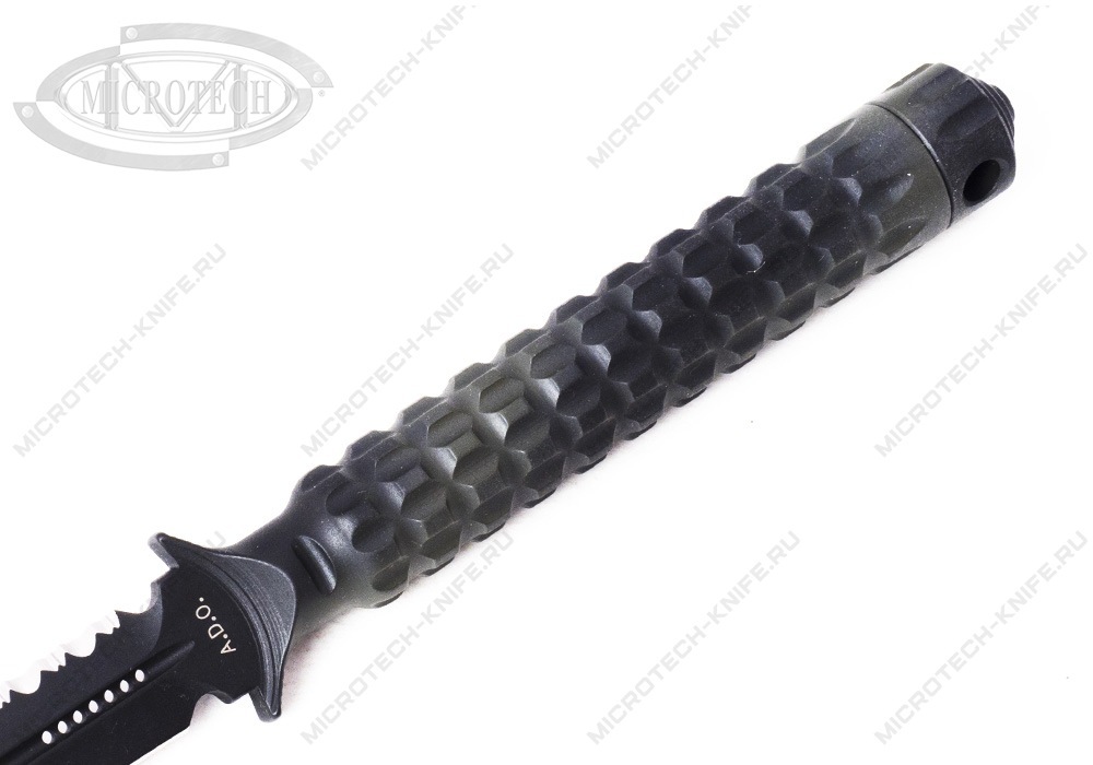 Нож Microtech ADO 115-3GC Green Camo Dagger Fixed Full Serr - фотография 