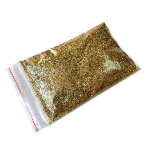 Блестки на развес в пакетиках  голографические золотые 10 гр