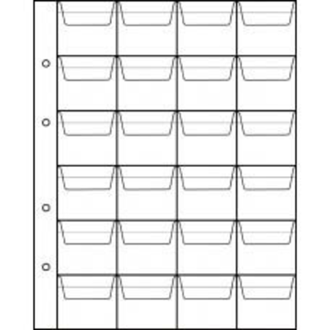 Лист для монет (24 ячейки). 200 * 250 мм