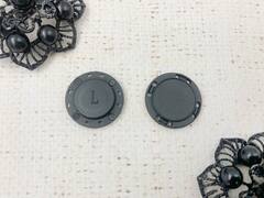 Кнопка магнитные пластик, d 2,5 см, чёрный