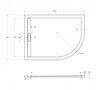 Cezares TRAY-AS-RH-120/90-550-30-W-L Поддон из искусственного мрамора