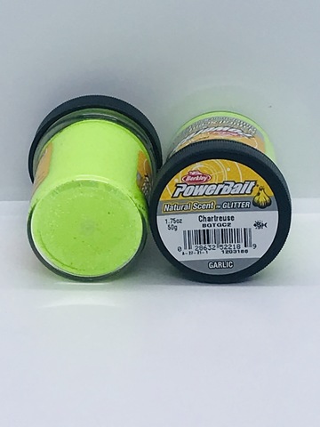 ПАСТА Berkley Natural Scent Glitter Trout Bait 50G Garlic Chartreuse BGTGC2 1203186(Чеснок)  желто-зеленый  6шт/уп