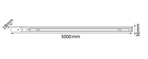 Шинопровод однофазный Crystal Lux CLT 0.11 01 L3000 WH 3м