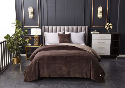 Плед 220х240 Sofi De MarkO Антуан коричневый