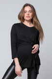 Блузка для беременных и кормящих 10763 черный