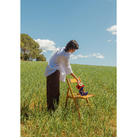 Ваза для цветов 18см Doiy Moon синяя