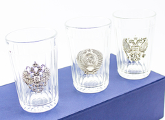 Подарочный набор граненных стаканов «Неподвластный времени», фото 2