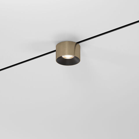 Магнитный трековый светильник Elektrostandard Mini Magnetic 5W 3000K 85206/01 латунь/черный