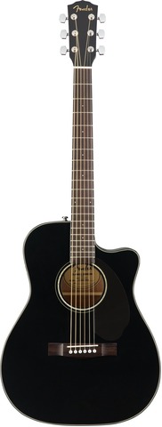 Fender CC-60SCE BLK WN электроакустическая гитара
