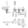 Cezares PORTA-BVDM3-BIO PORTA-BVDM3-BIO Смеситель на борт ванны с выдвижным душем и переключателем, исполнение белый матовый