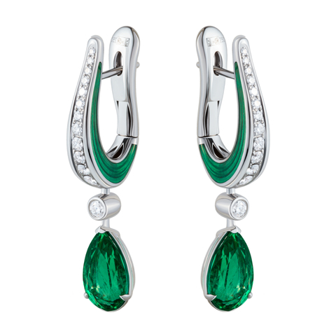 Серьги с Изумрудами и Бриллиантами, E0020-20/1