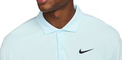 Теннисное поло Nike Court Dri-Fit Solid Polo - glacier blue/black