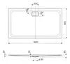 Cezares TRAY-TITAN-AH-160/90-25-W Встраиваемый литой поддон из литьевого мрамора прямоугольный 160x90x2,5