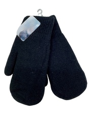 Варежки.Мужские.Женские. Материал верха: Текстильные. Вязаные. Внутри мех. 12 шт в упаковке. Черный цвет.