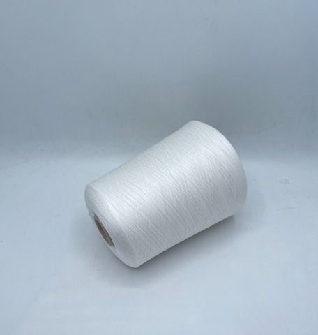 Бобинная пряжа (пр.Италия), art-Nebraska , 2/115 5750/100гр. 55%Шелк 45%Хлопок , цвет-Молочный, арт-36570