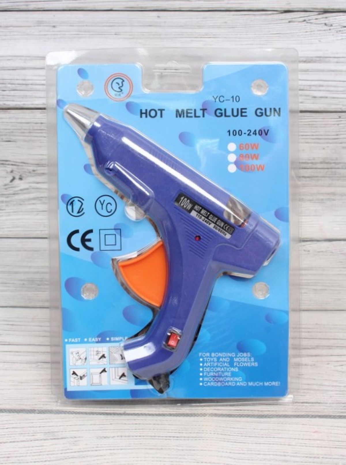 Клеевой пистолет, 11 мм, переключатель, 1 шт.