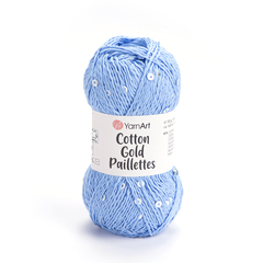 Пряжа YarnArt Cotton Gold Paillettes (7110)