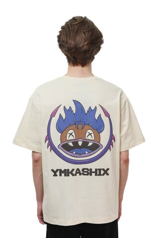 Футболка Ymkashix 8-bit бежевая