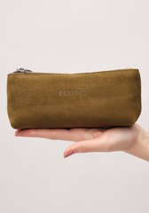 Замшевая косметичка Deboro 17-96 белый мох