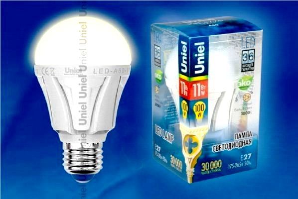 Uniel Лампа LED-A60-11W/WW/E27/FR Palazzo (теплый свет)