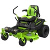 Газонокосилка с сиденьем Greenworks Zero Turn CrossoverT CRZ428 82V (107 см)  с 6 АкБ 5 Ач и ЗУ — фото 5