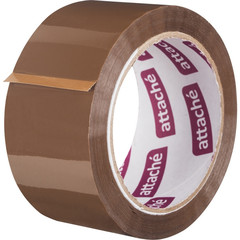 Клейкая лента упаковочная Attache коричневая 50 мм x 66 м толщина 50 мкм (морозостойкая)