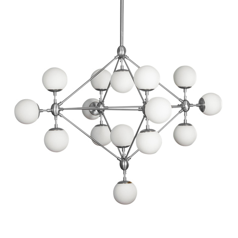 Люстра Modo Chandelier 15 Globes Chrome