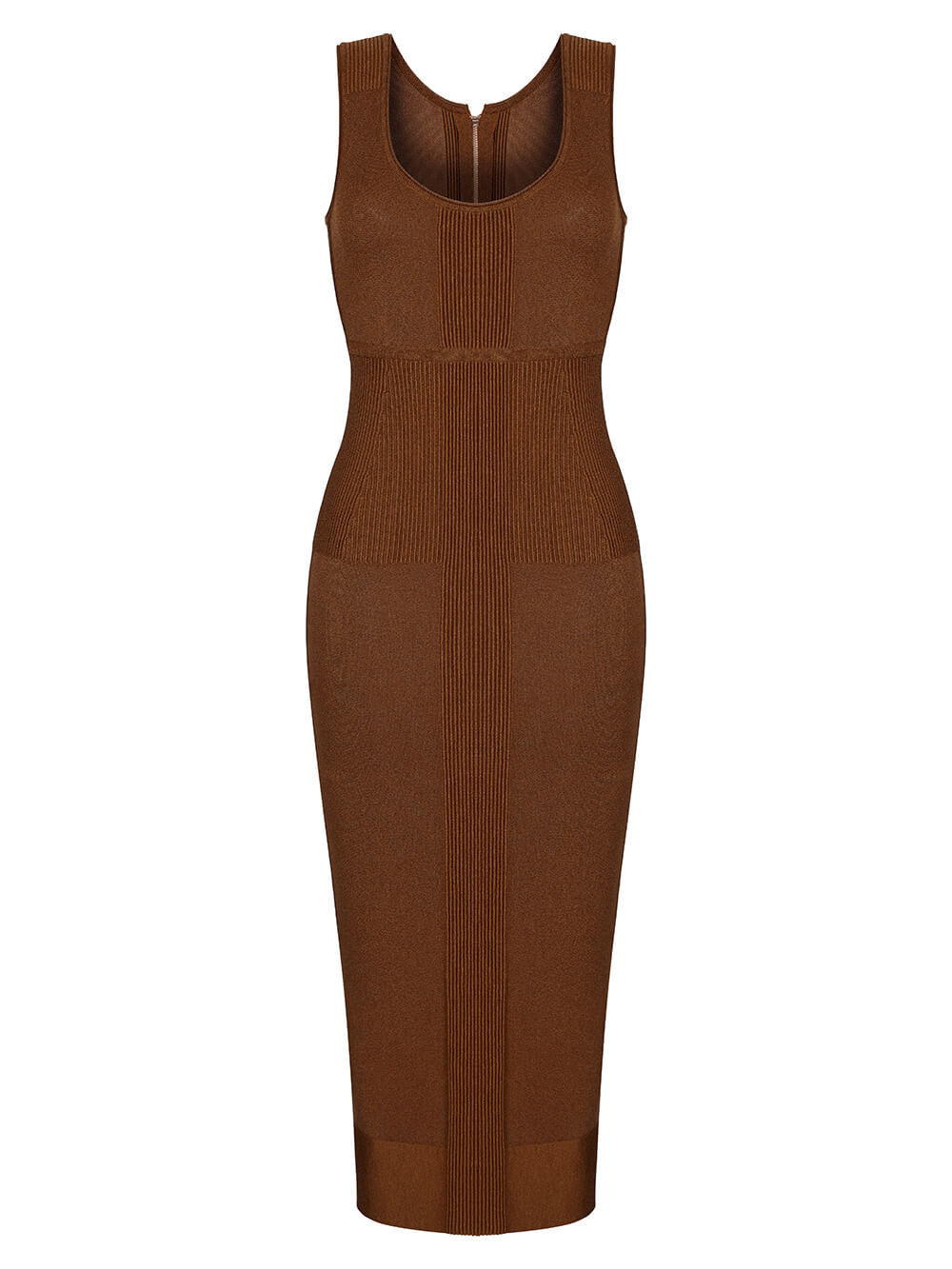 Женское платье коричневого цвета из шелка и вискозы