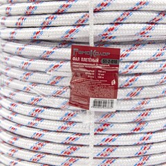 51-2-010 Фал плетеный полипропиленовый 24-прядный, 700кгс, сердечник полипропилен, д.10мм, бухта100м (РемоКолор)