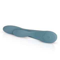 Вибратор с клиторальным стимулятором The Violet Rabbit Vibrator - 20 см. - 
