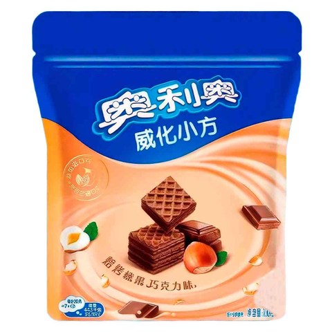 Вафельные кубики Oreo с жареным фундуком и шоколадом, 42 гр