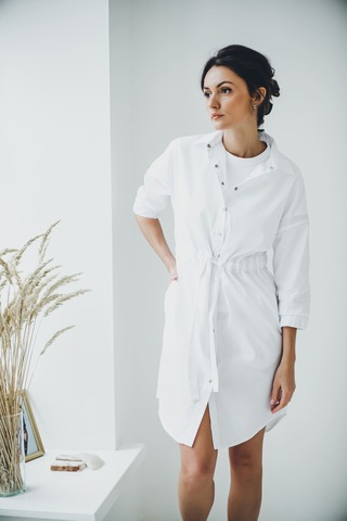 Халат женский м182 сансара белый