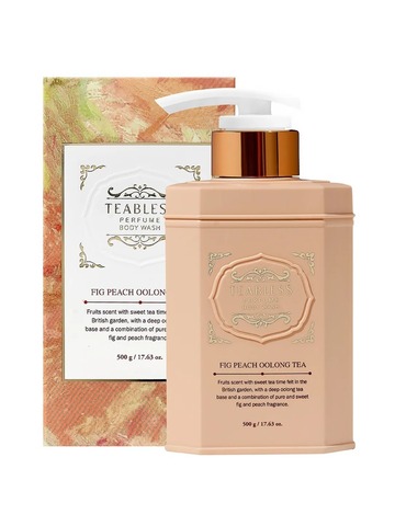 Teabless Fig Peach Oolong Tea Perfume Body Lotion, Парфюмированный гель для душа «Инжир, Персик, Улун», 480 гр