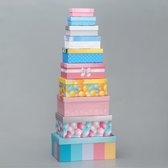 Коробка одиночная, Прямоугольник, «Милые пожелания», 12*7*4 см, 1 шт.