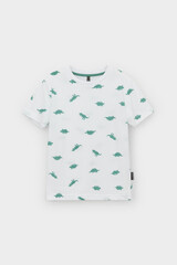 фуфайка  для мальчика  КР 302737-1/белый,дино к560