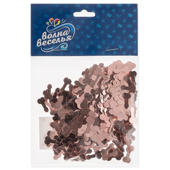 Конфетти фигурное, на Девичник, Розовое Золото, 1,5*0,8 см, 15 г