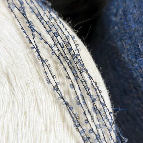 Микробукле кашемир (32%) с альпакой GARGANTU / SPUMA 1800 серо-синий