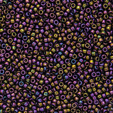 Японский бисер TOHO Round 15/0 (№85), металлизированный, непрозрачный глянцевый