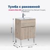 Aquanet 274005 Тумба с раковиной Алвита new 60 напольная 1 ящ., 2 дв. цв.дуб веллингтон белый (274005)