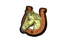 Силиконовый молд № 480 Конь в подкове