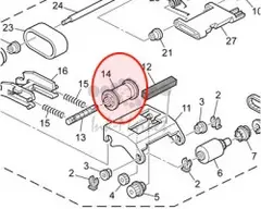 Приводной ролик ремня подачи бумаги Ricoh ROLLER - PAPER FEED BELT B3872113