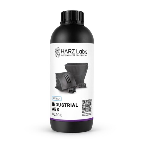 Фотополимерная смола HARZ Labs Industrial ABS Resin, чёрная, 1 кг