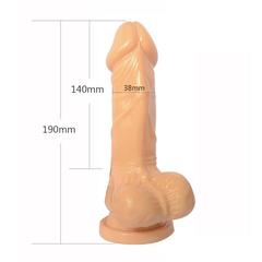 Телесный фаллоимитатор 7 inch Realistic Cock - 19 см. - 