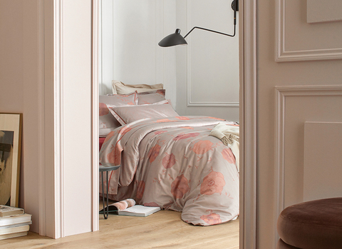 Постельное белье 2 спальное евро Blanc des Vosges Coco Pourpre