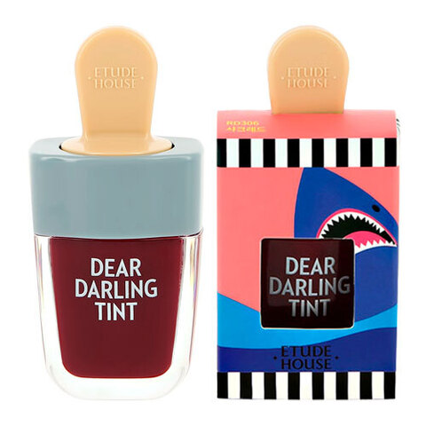 Etude House Dear Darling Water Gel Tint Shark Red - Увлажняющий гелевый тинт для губ