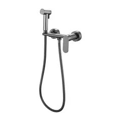 Смеситель с гигиеническим душем HAIBA HB5516-3 графит